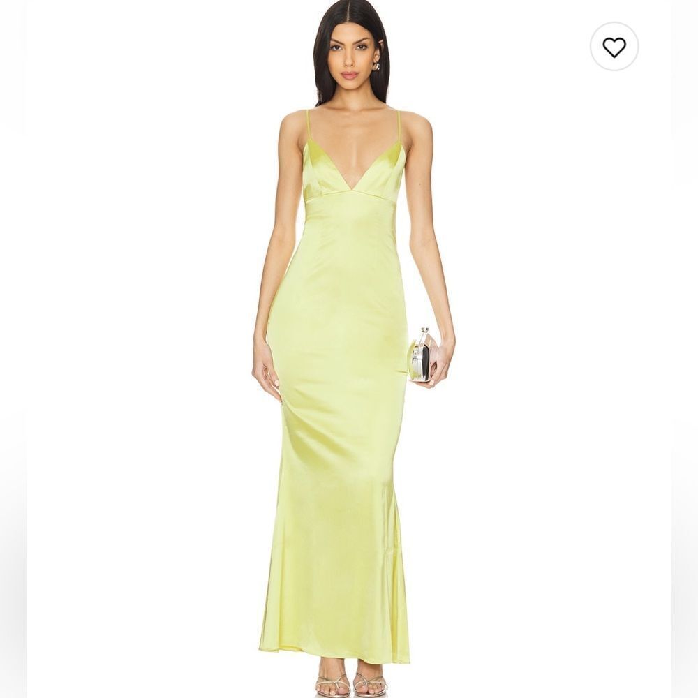 NWT NBD Areesha Maxi Dress in Green Apple Revolve Small